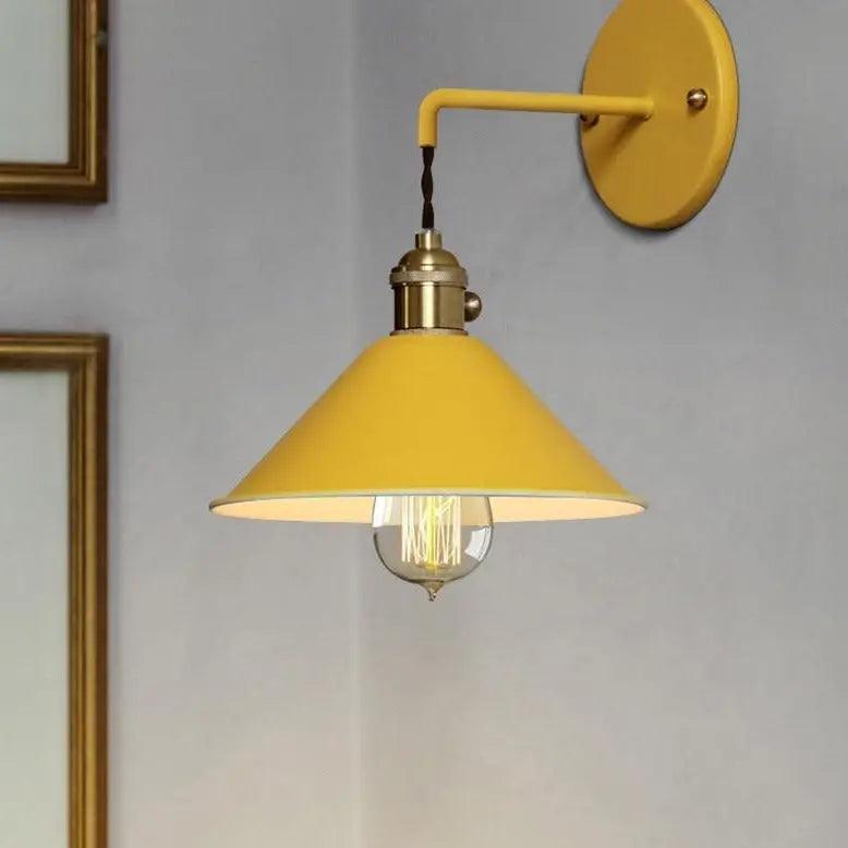 Vintage Wandlamp met Geplateerd Metaalafwerking – Elegant Lichtarmatuur in 7 Kleuren | Sansoti