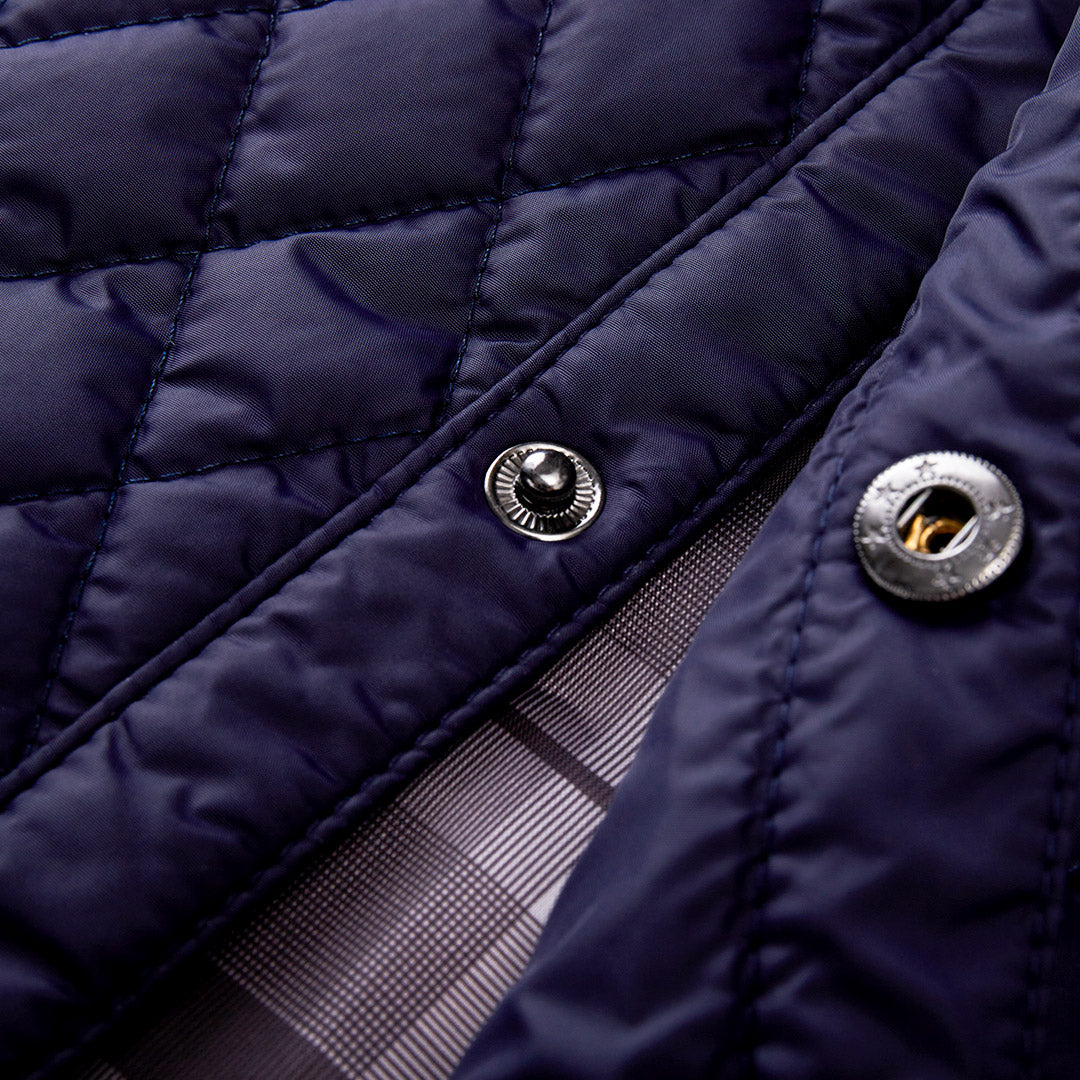 Gewatteerd Winterjack Heren Navy Polyester Waterafstotend Comfortabel Outdoor Jas voor Herfst Winter | Sansoti