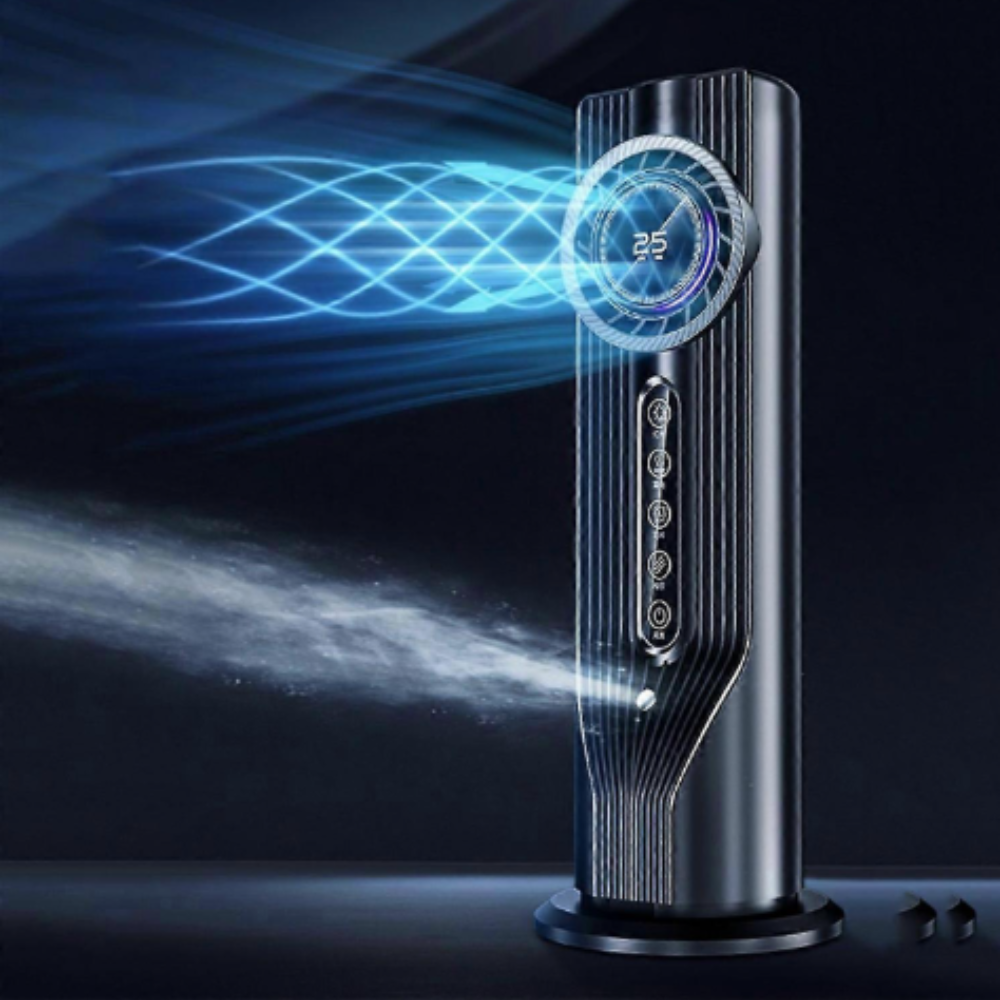 Stille USB Torenventilator met Watertank 6 Standen Timer Ideaal voor Slaapkamer | Sansoti