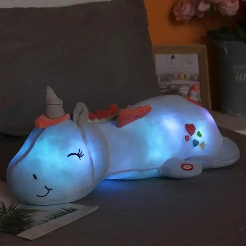 Lichtgevende Pluche Eenhoorn met LED-verlichting voor Kinderen – Knuffel & Nachtlampje in Één | Sansoti