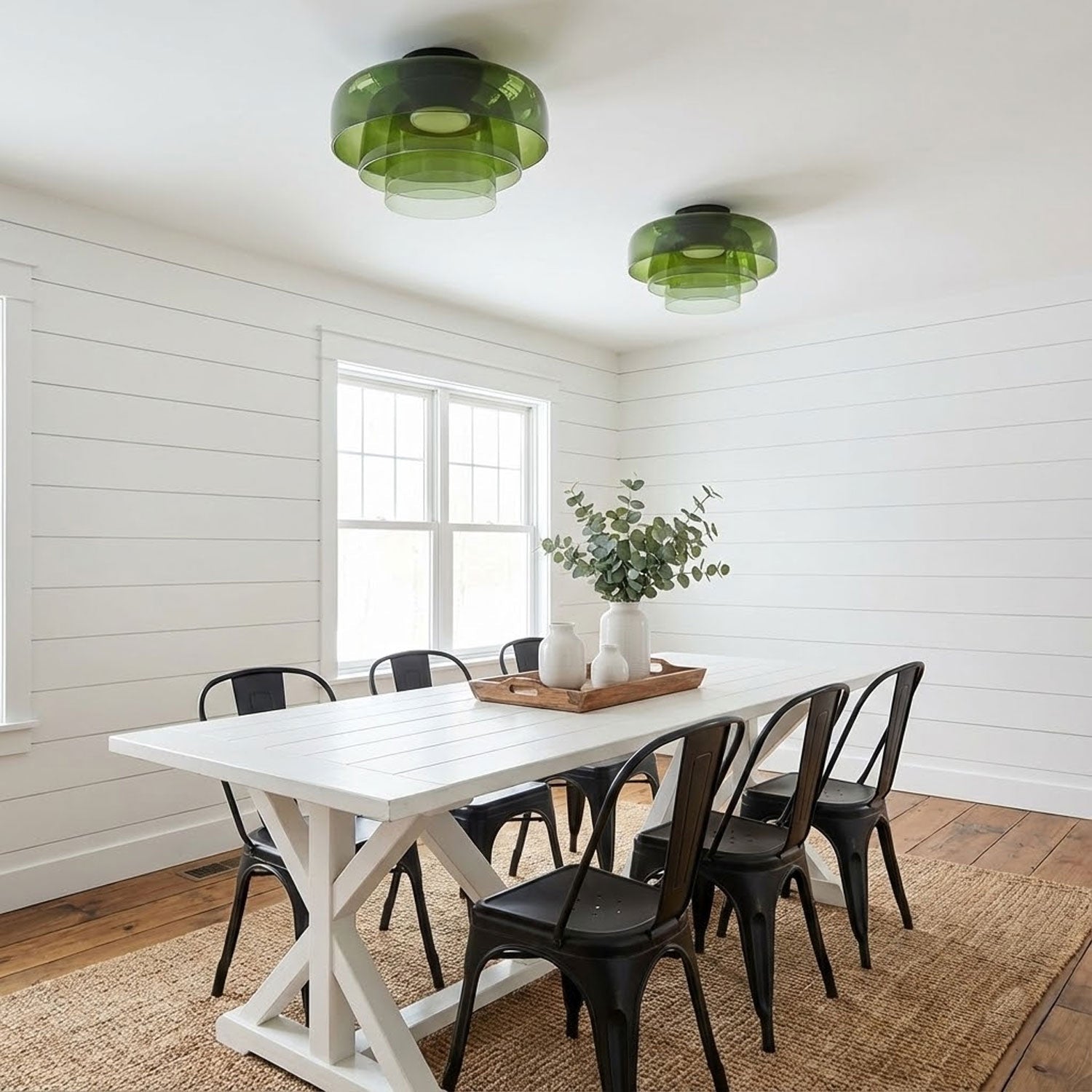 Lagen Plafondlamp met Glazen Schijven | Warm Getint Glas | Scandinavische Elegantie | Subtiel Gelaagd Licht | Moderne Plafondverlichting | Dimbare Versie Beschikbaar | Design Plafondlamp | Meerlaags Glasdesign | Natuurlijk Lichtgevoel | Sansoti