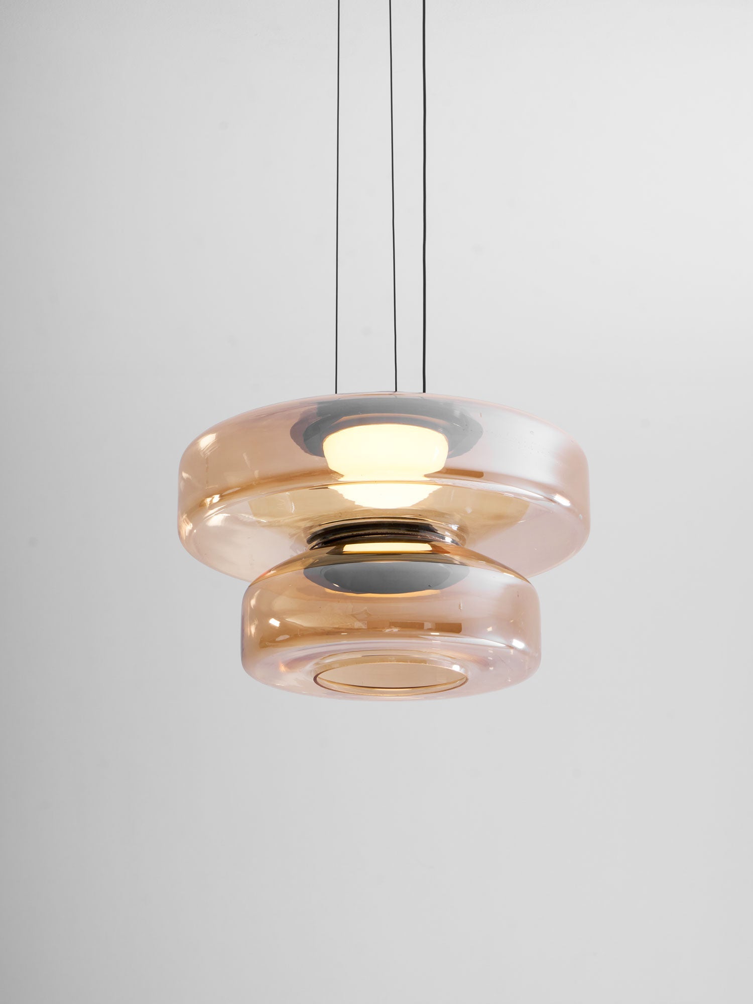 Gelaagde Glazen Hanglamp met Meerdere Schijven 1-2-3 Lagen Dimbare Plafondlamp voor Eetkamer Woonkamer Keuken Scandinavisch Design | Sansoti