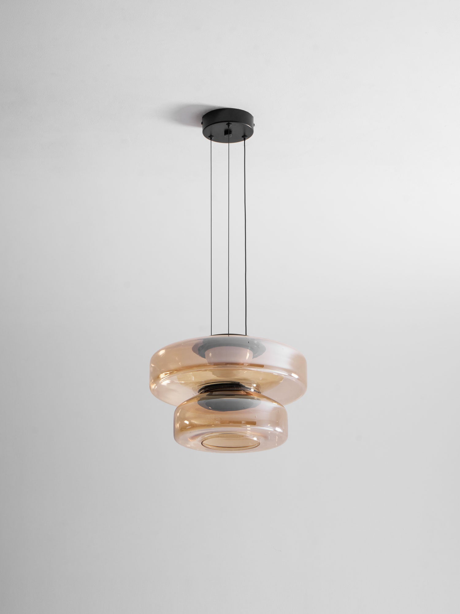 Gelaagde Glazen Hanglamp met Meerdere Schijven 1-2-3 Lagen Dimbare Plafondlamp voor Eetkamer Woonkamer Keuken Scandinavisch Design | Sansoti