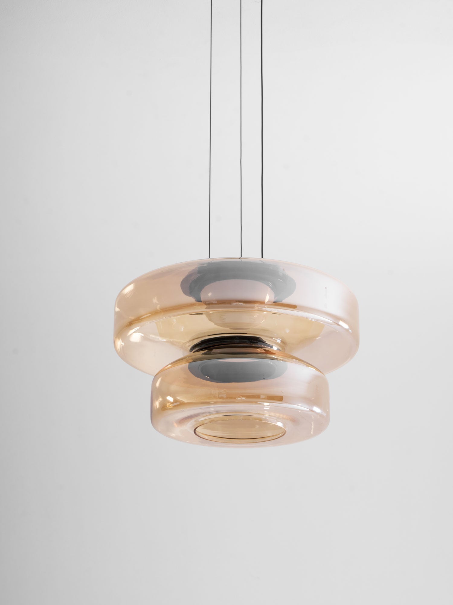 Gelaagde Glazen Hanglamp met Meerdere Schijven 1-2-3 Lagen Dimbare Plafondlamp voor Eetkamer Woonkamer Keuken Scandinavisch Design | Sansoti