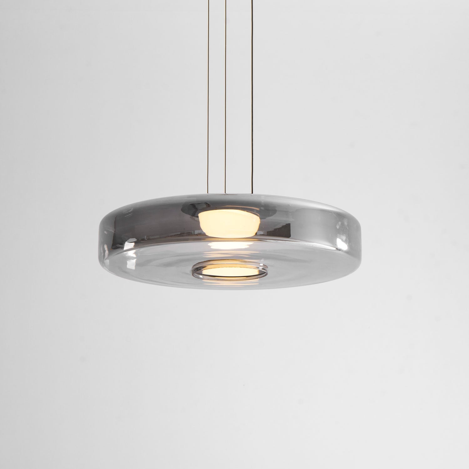 Gelaagde Glazen Hanglamp met Meerdere Schijven 1-2-3 Lagen Dimbare Plafondlamp voor Eetkamer Woonkamer Keuken Scandinavisch Design | Sansoti