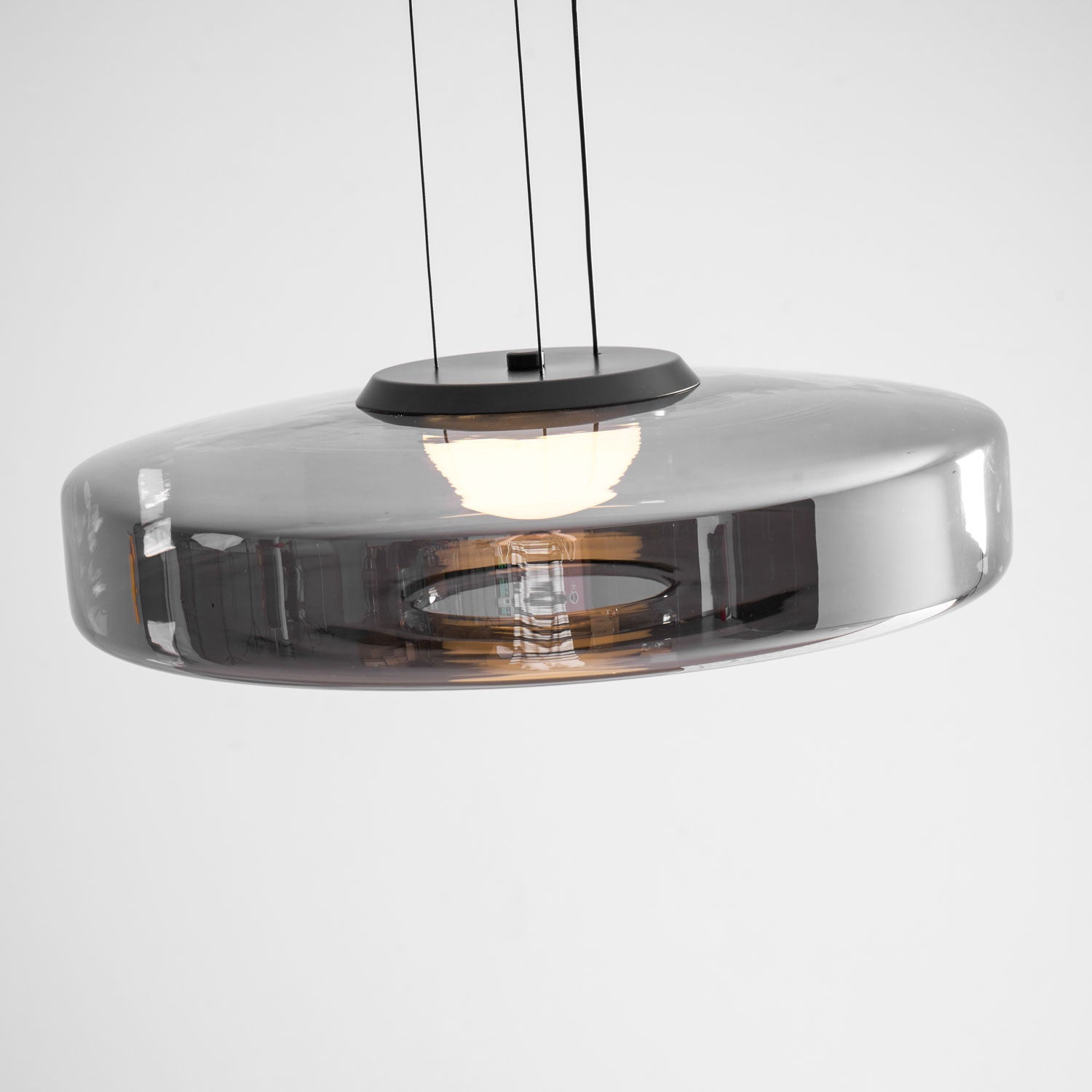 Gelaagde Glazen Hanglamp met Meerdere Schijven 1-2-3 Lagen Dimbare Plafondlamp voor Eetkamer Woonkamer Keuken Scandinavisch Design | Sansoti
