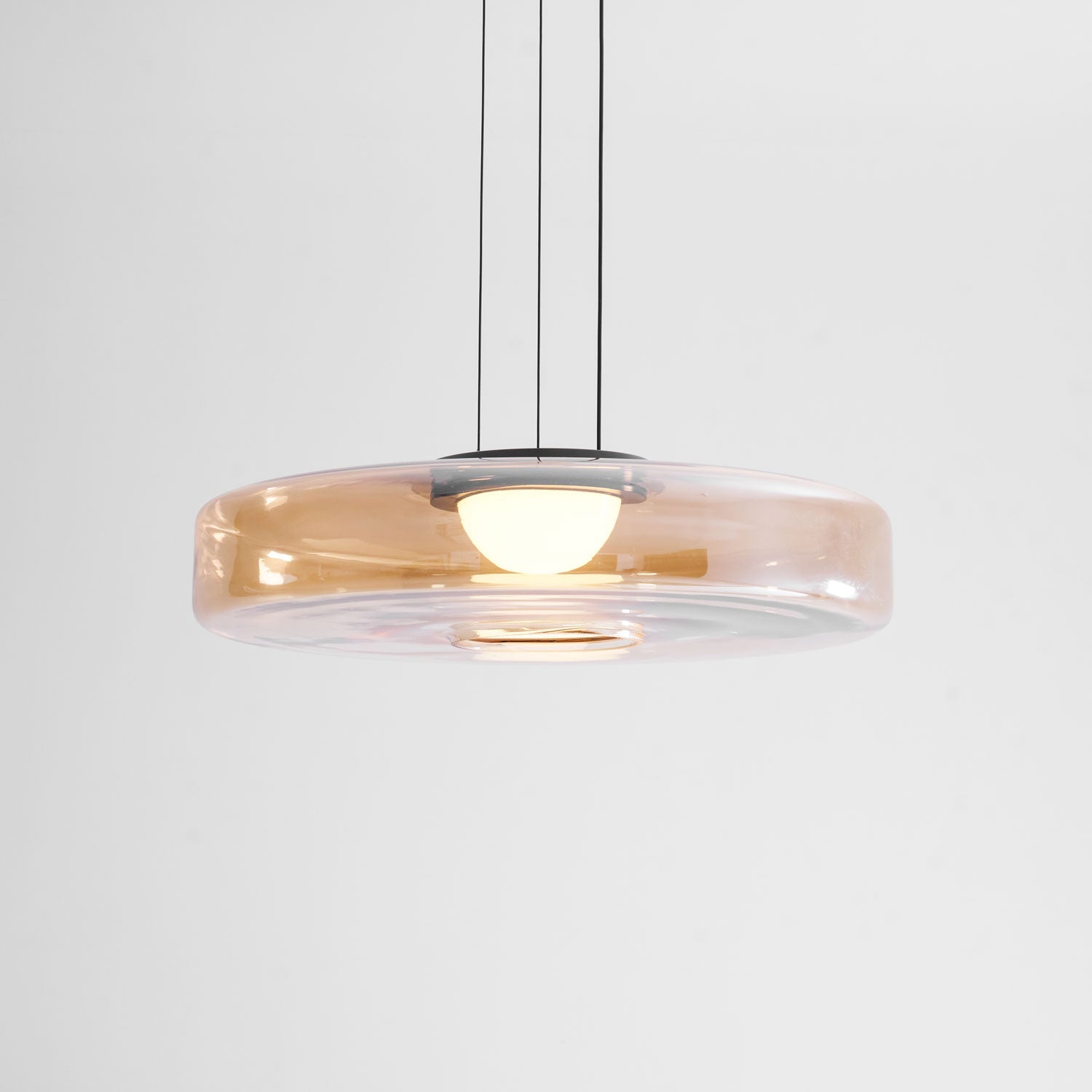 Gelaagde Glazen Hanglamp met Meerdere Schijven 1-2-3 Lagen Dimbare Plafondlamp voor Eetkamer Woonkamer Keuken Scandinavisch Design | Sansoti