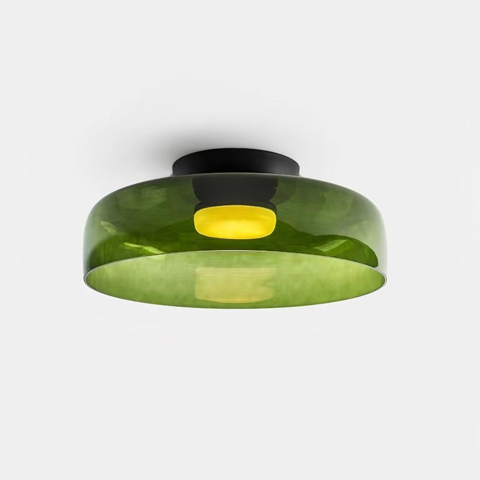 Lagen Plafondlamp met Glazen Schijven | Warm Getint Glas | Scandinavische Elegantie | Subtiel Gelaagd Licht | Moderne Plafondverlichting | Dimbare Versie Beschikbaar | Design Plafondlamp | Meerlaags Glasdesign | Natuurlijk Lichtgevoel | Sansoti