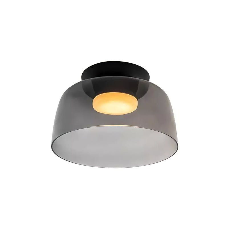 Lagen Plafondlamp met Glazen Schijven | Warm Getint Glas | Scandinavische Elegantie | Subtiel Gelaagd Licht | Moderne Plafondverlichting | Dimbare Versie Beschikbaar | Design Plafondlamp | Meerlaags Glasdesign | Natuurlijk Lichtgevoel | Sansoti