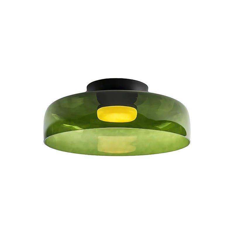 Lagen Plafondlamp met Glazen Schijven | Warm Getint Glas | Scandinavische Elegantie | Subtiel Gelaagd Licht | Moderne Plafondverlichting | Dimbare Versie Beschikbaar | Design Plafondlamp | Meerlaags Glasdesign | Natuurlijk Lichtgevoel | Sansoti