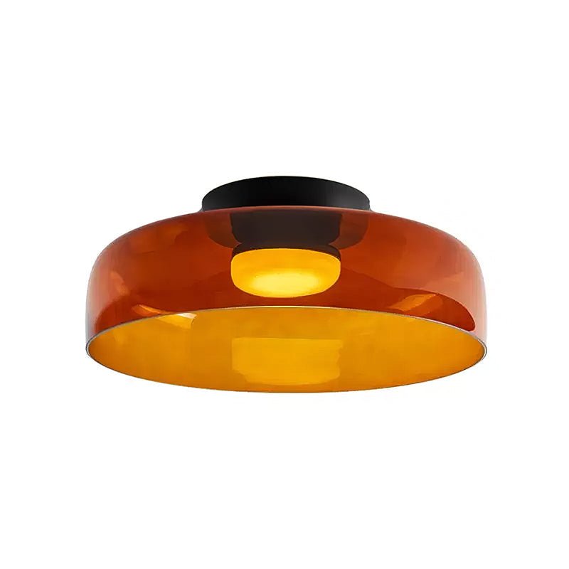 Lagen Plafondlamp met Glazen Schijven | Warm Getint Glas | Scandinavische Elegantie | Subtiel Gelaagd Licht | Moderne Plafondverlichting | Dimbare Versie Beschikbaar | Design Plafondlamp | Meerlaags Glasdesign | Natuurlijk Lichtgevoel | Sansoti