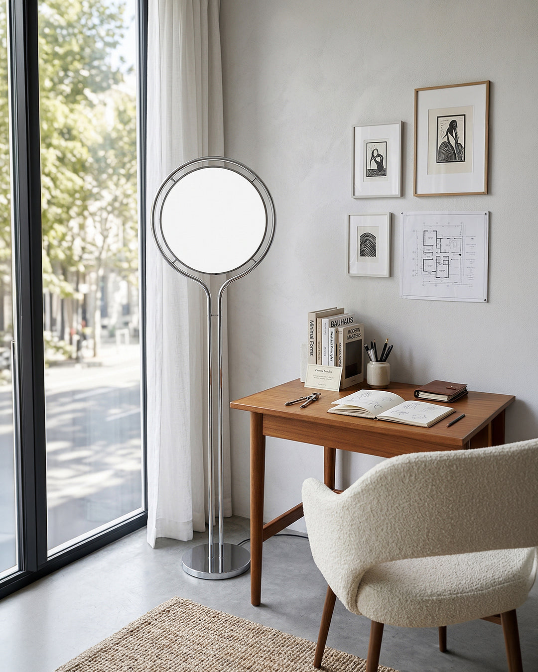 Moderne Vloerlamp met Chroomafwerking en Acrylbollen – Sfeervolle Verlichting voor Woonkamer en Slaapkamer | Sansoti