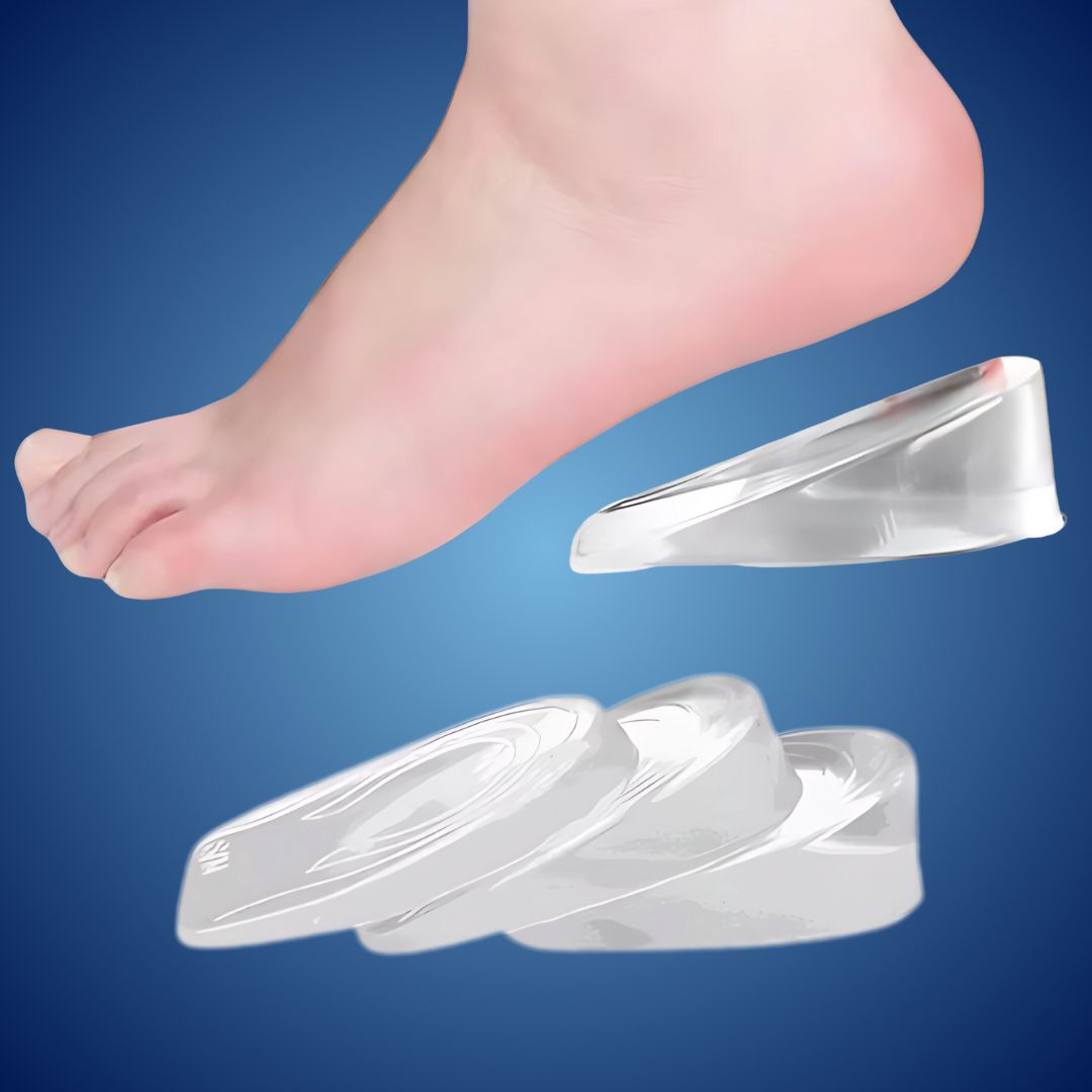 Silicone Gel Heel Cushions for Height Increase and Pain Relief – Anatomical Comfort | Sansoti