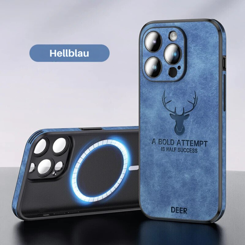 Smartphone Hoesje in Leerlook — Slank Design met Valbescheming & MagSafe-Compatibiliteit voor iPhone 16/15/14/13/12 | Sansoti