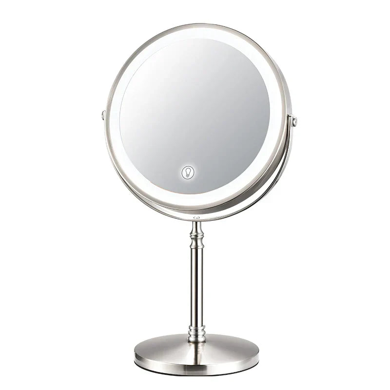 Verlichte Cosmeticaspiegel 20cm met 10x Vergroting USB Oplaadbaar LED Verlichting voor Perfecte Make-up | Sansoti