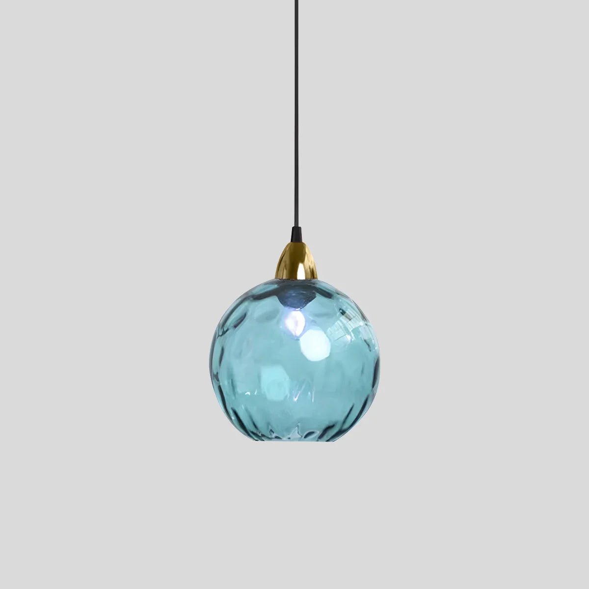 Hanglamp Glas E26 20 cm Grijs Eettafel Woonkamer Slaapkamer Rookglas Bollamp Pendellamp Sfeerverlichting | Sansoti