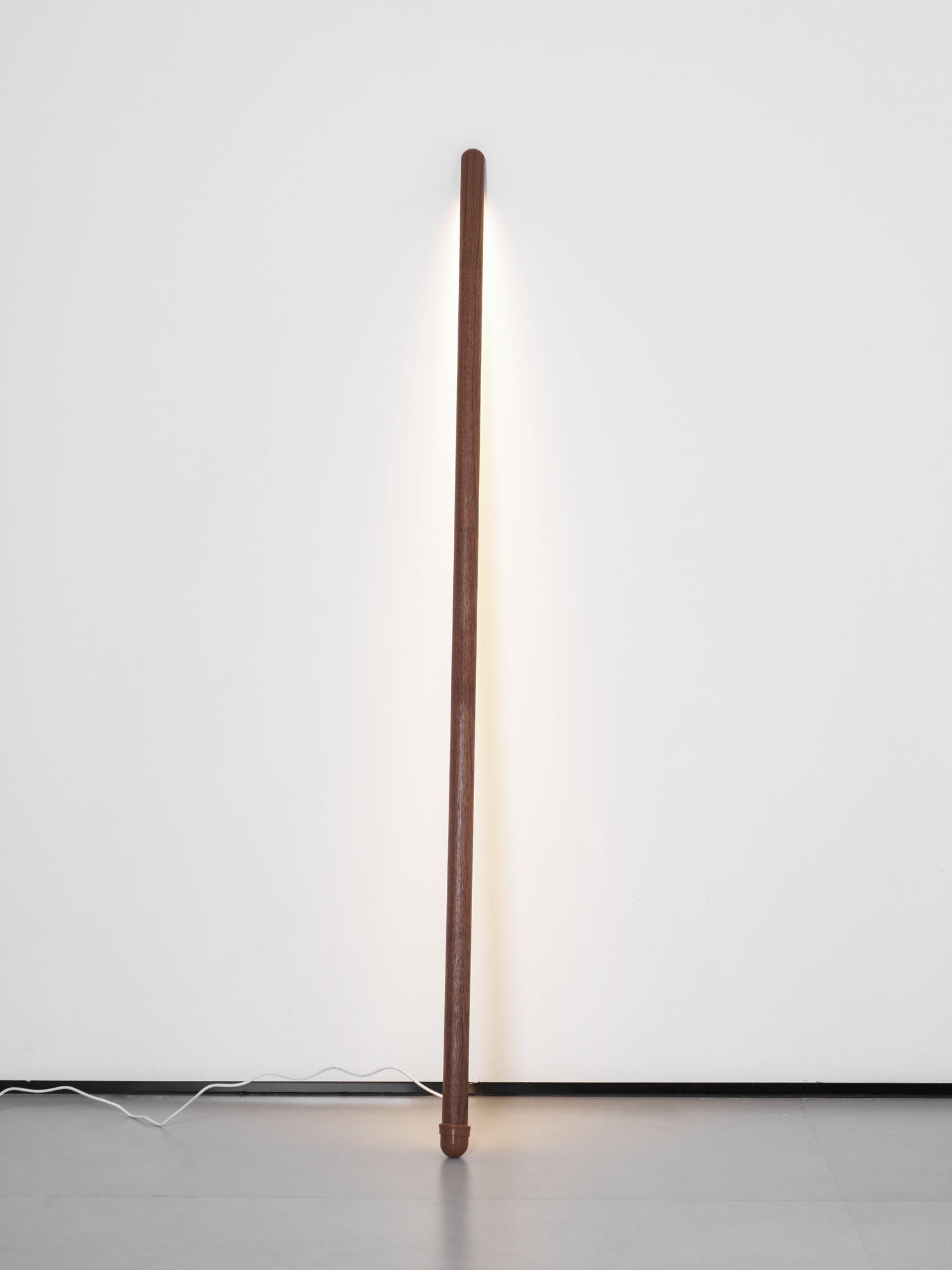 Scandinavische Vloerlamp Hout & Acryl met Geïntegreerde LED Staaflamp 135cm | Sansoti