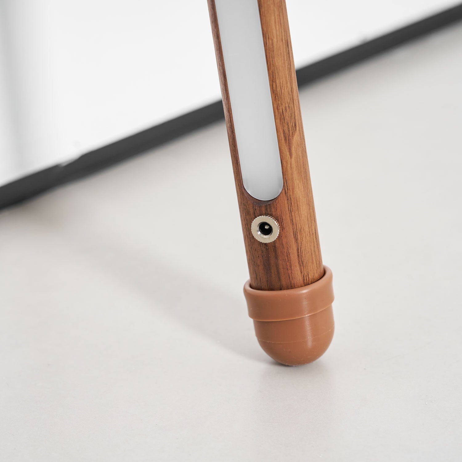 Scandinavische Vloerlamp Hout & Acryl met Geïntegreerde LED Staaflamp 135cm | Sansoti