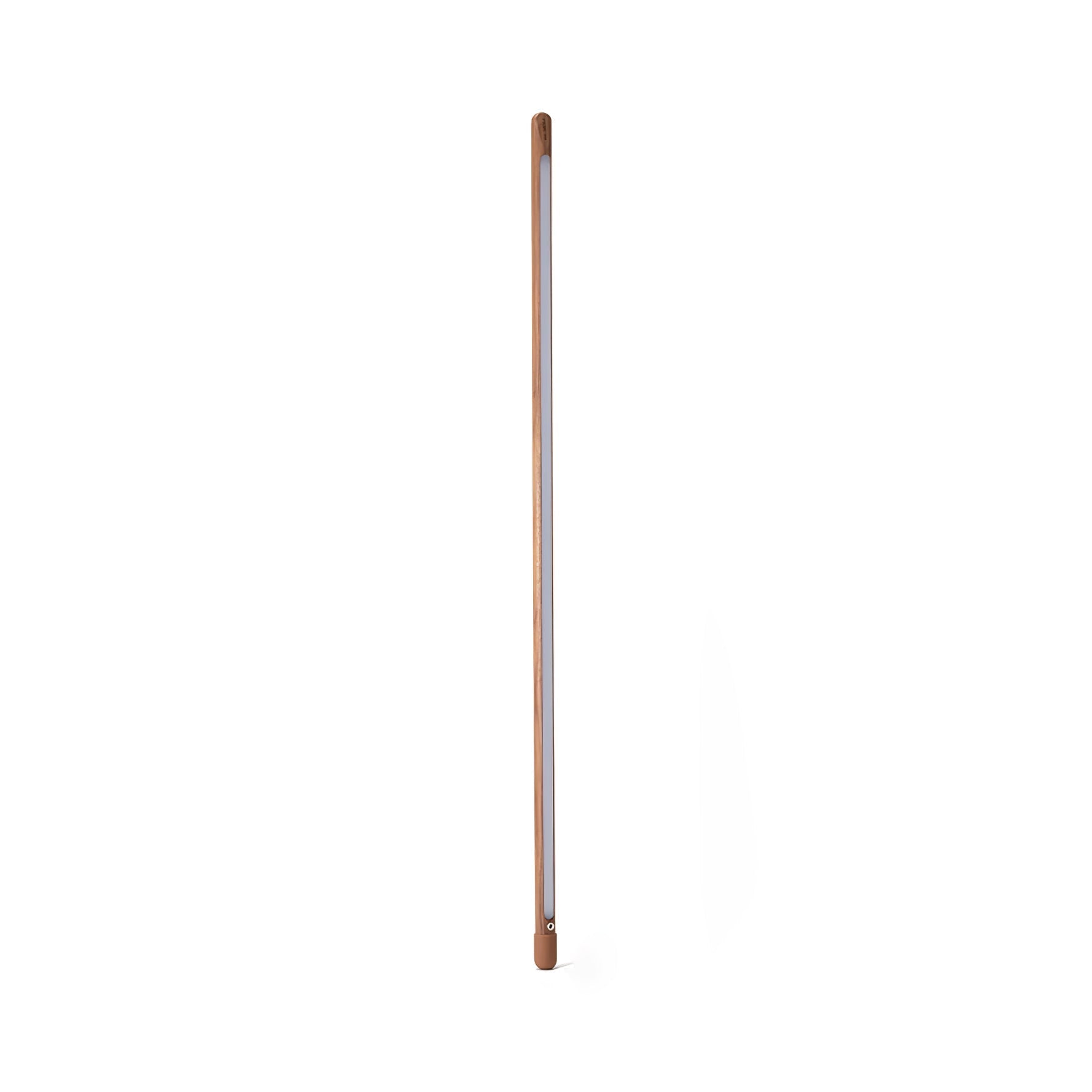 Scandinavische Vloerlamp Hout & Acryl met Geïntegreerde LED Staaflamp 135cm | Sansoti
