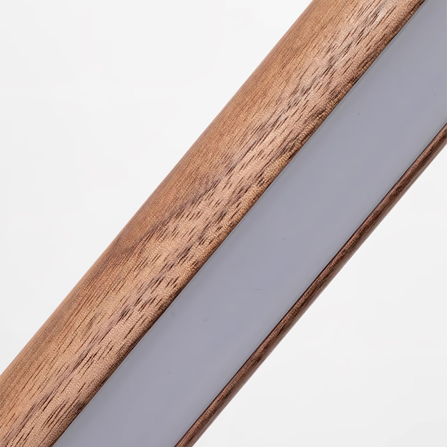 Scandinavische Vloerlamp Hout & Acryl met Geïntegreerde LED Staaflamp 135cm | Sansoti
