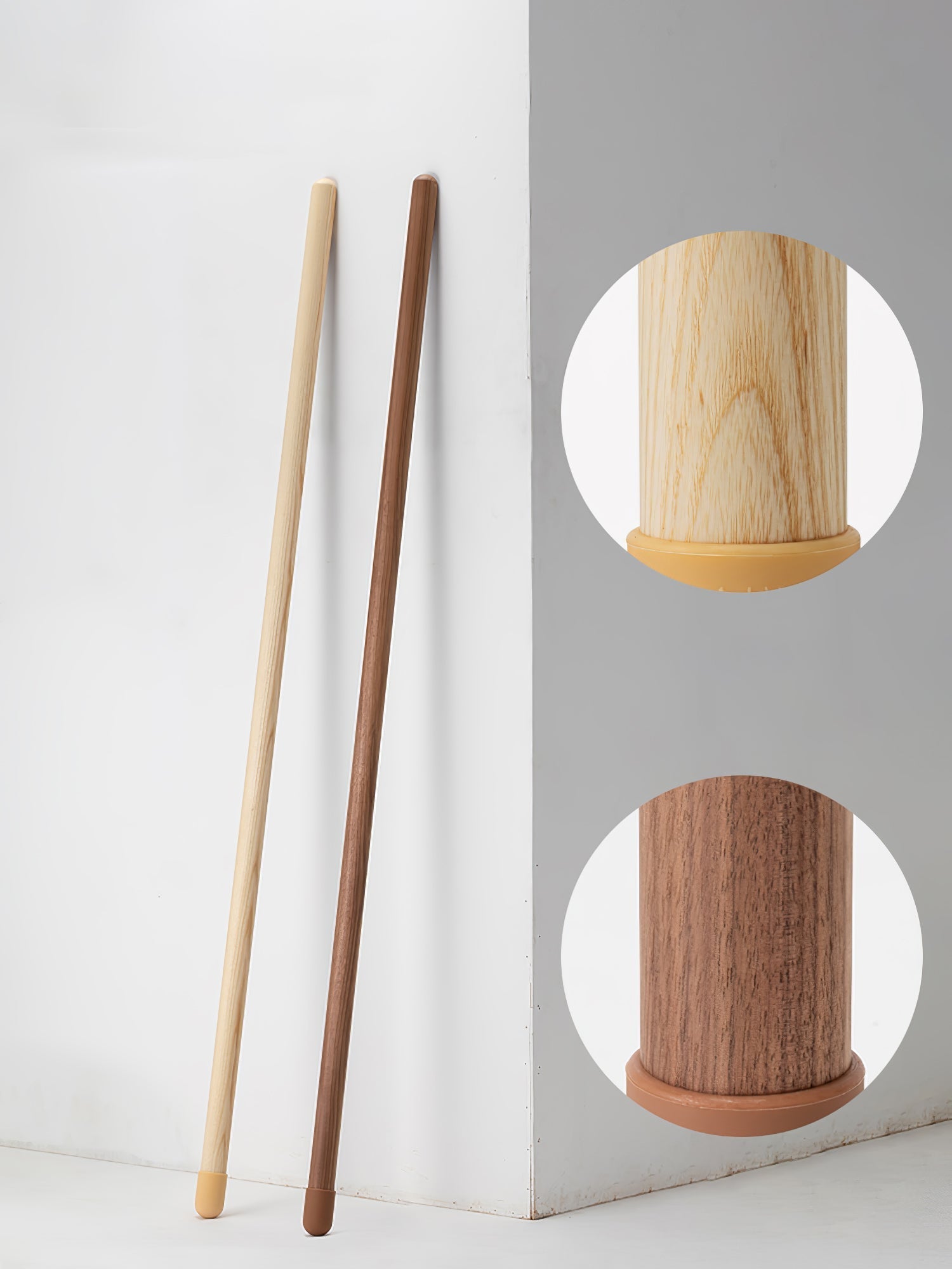 Scandinavische Vloerlamp Hout & Acryl met Geïntegreerde LED Staaflamp 135cm | Sansoti