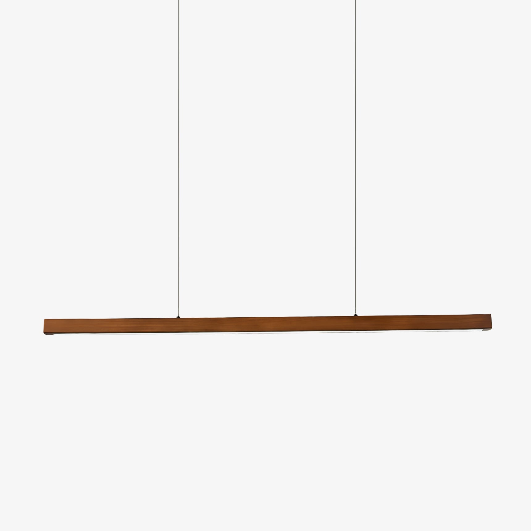 LED Hängelampe Holz Linear Warmes Licht Esstisch Kochinsel Minimalistisch Japandi Design Verstellbares Kabel Balkenlampe | Restfield