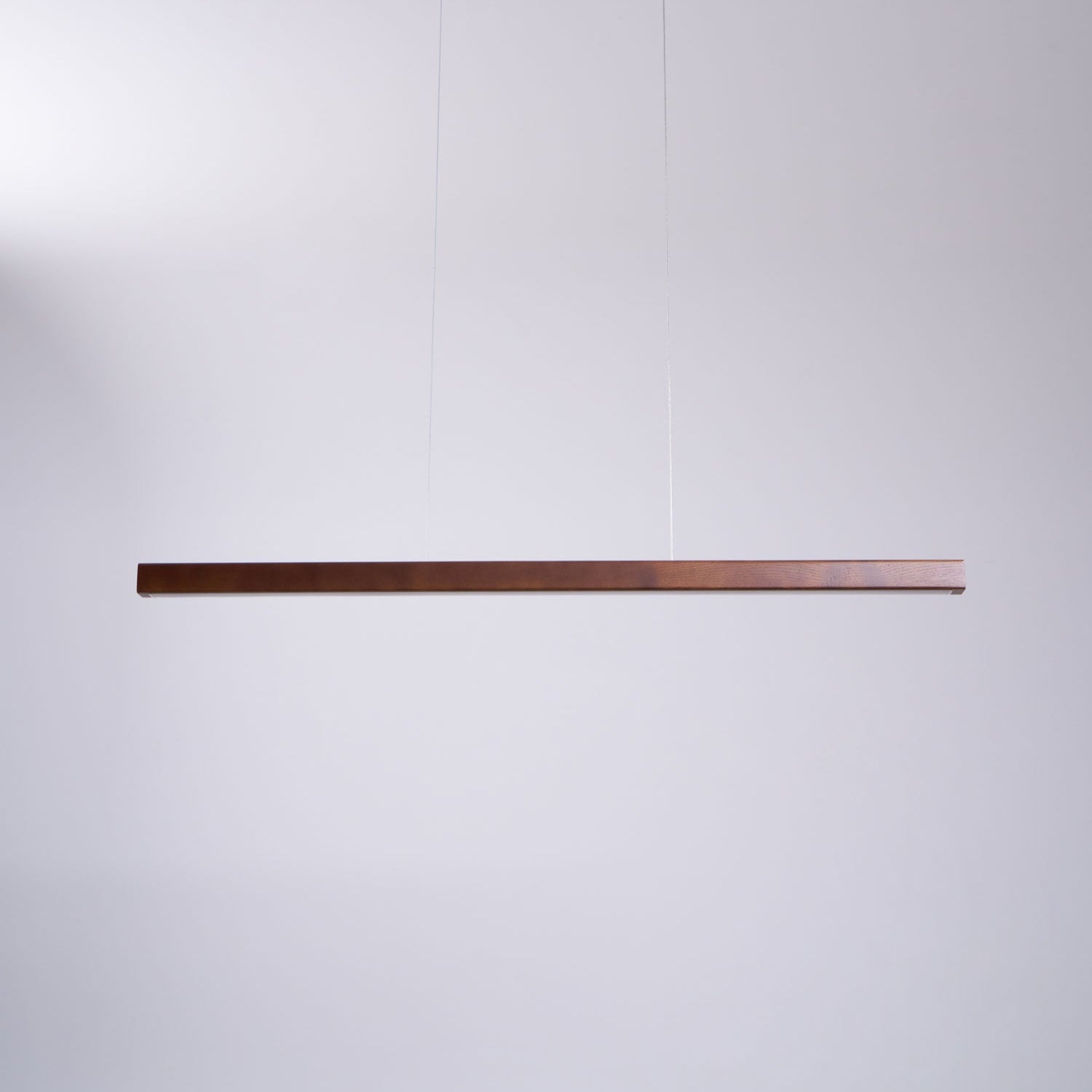 LED Hängelampe Holz Linear Warmes Licht Esstisch Kochinsel Minimalistisch Japandi Design Verstellbares Kabel Balkenlampe | Restfield