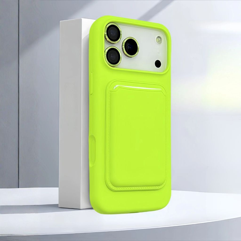 Silicone iPhone Case with Detachable Card Holder, Shockproof Magnetic Card Wallet, Phone Protection | Sansoti