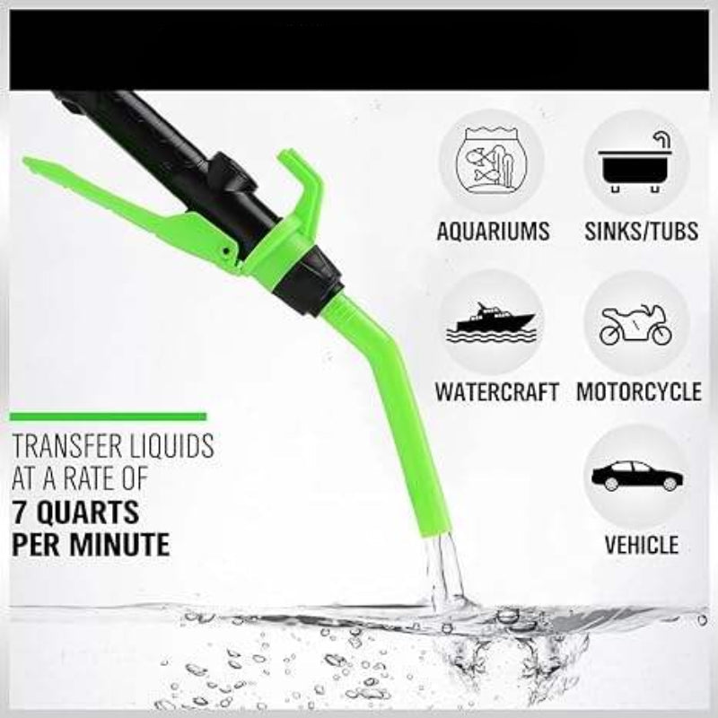 Portable Battery-Powered Liquid Pump for Water, Gasoline, Oil Transfer, Garage, Emergencies, Outdoor, Camping | Sansoti