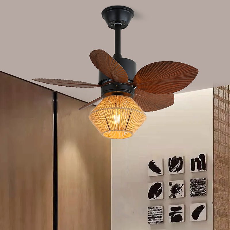 Industriële Plafondventilator met Verlichting – Regelbare Ventilatorlamp met Afstandsbediening voor Moderne Binnenruimtes | Sansoti