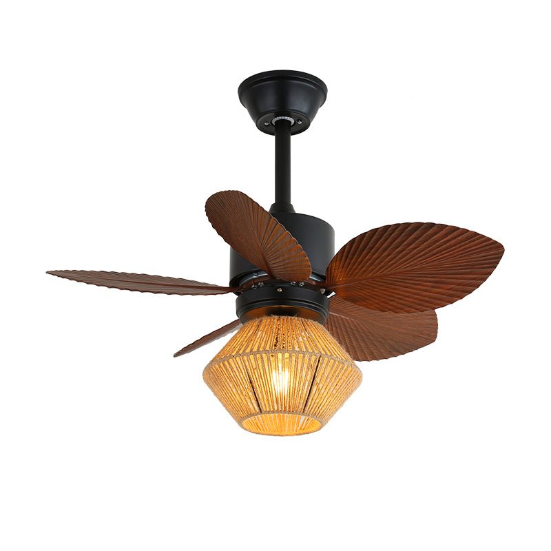 Industriële Plafondventilator met Verlichting – Regelbare Ventilatorlamp met Afstandsbediening voor Moderne Binnenruimtes | Sansoti