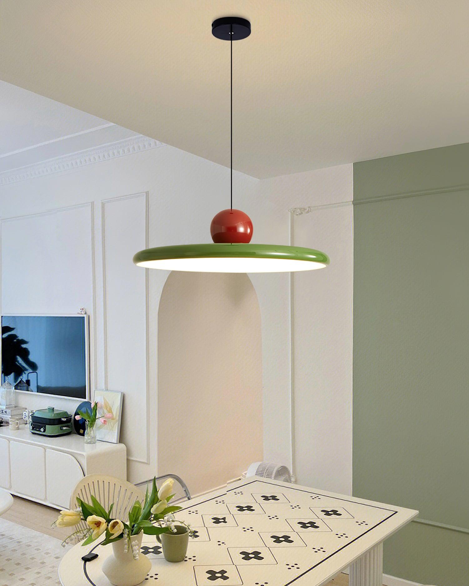 Ronde LED Hanglamp Lola – Minimalistisch Metaal & Acryl Disk Design – Dimbaar – Ø30/40/50cm – 3 Kleurtemperaturen – 150cm Verstelbare Kabel | Sansoti