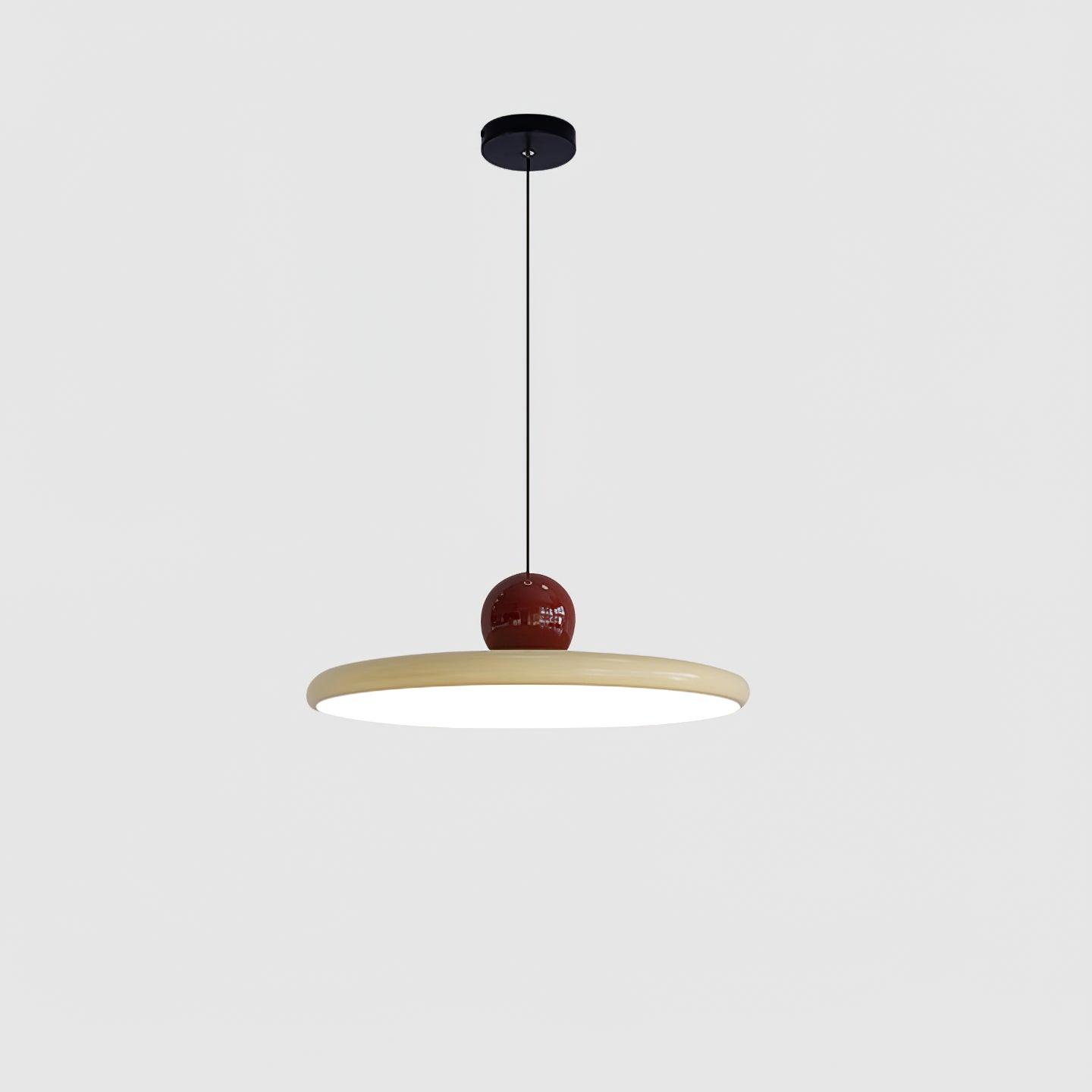 Ronde LED Hanglamp Lola – Minimalistisch Metaal & Acryl Disk Design – Dimbaar – Ø30/40/50cm – 3 Kleurtemperaturen – 150cm Verstelbare Kabel | Sansoti