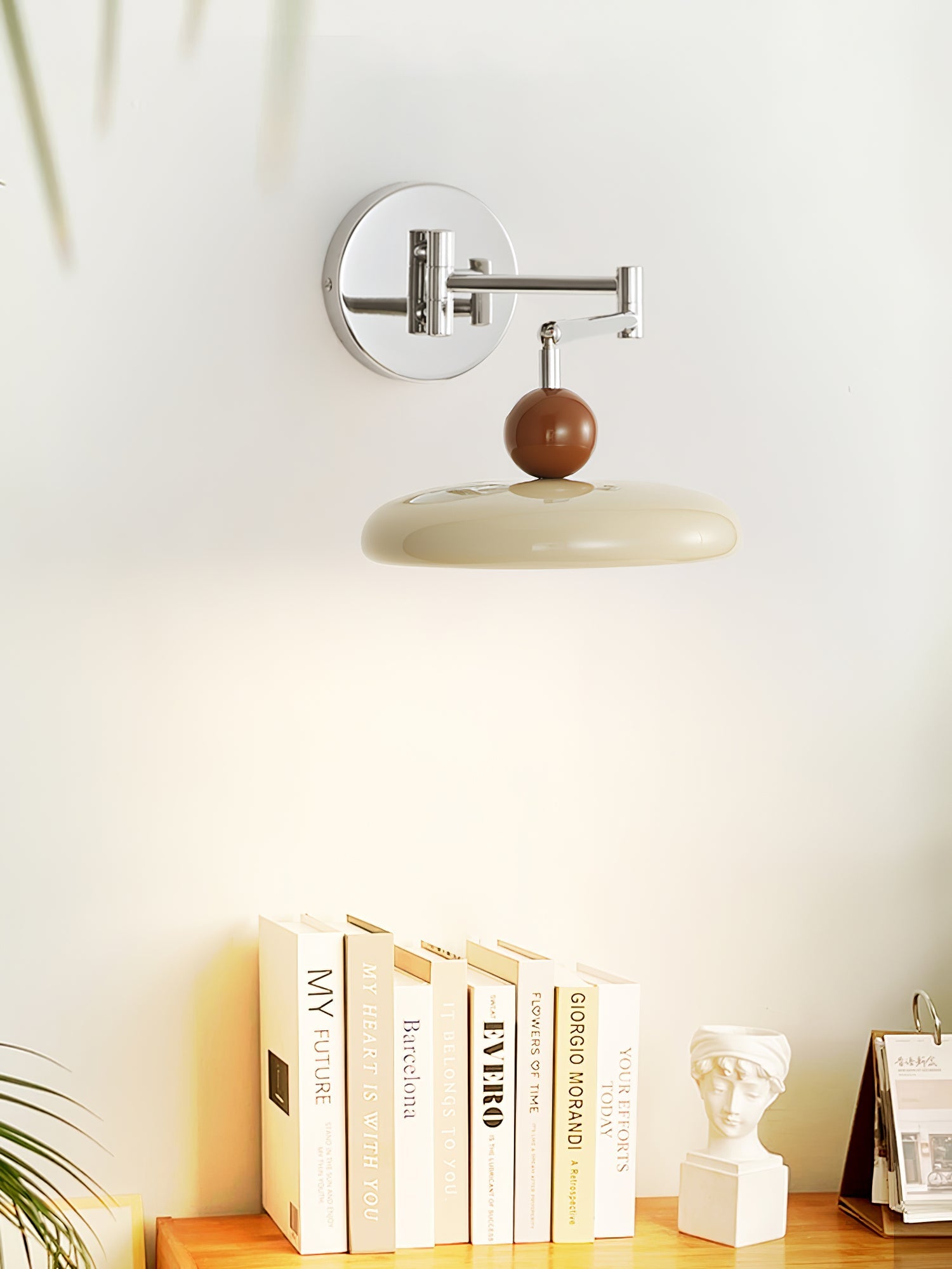 Ronde Plug-in Wandlamp – Scandinavisch Design met Geïntegreerde LED en 3 Kleurtemperaturen | Sansoti