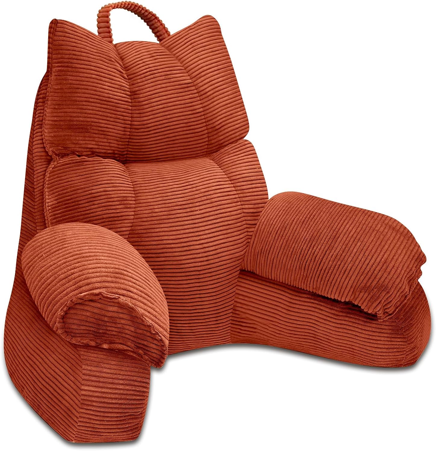 Lounge Comfort | Bed Pillow with Arm Support & Memory Foam | Ideal for Reading and Gaming