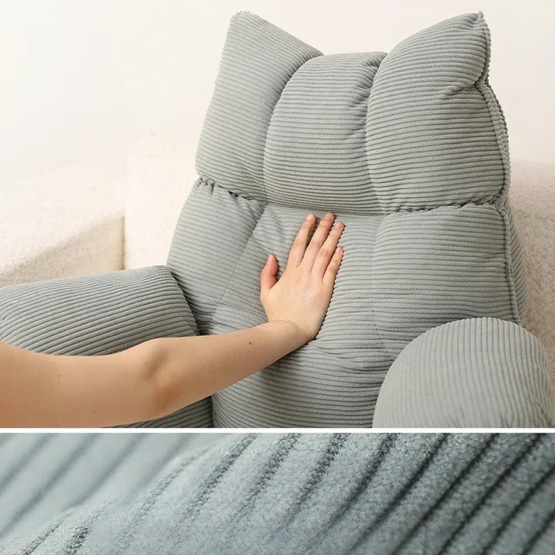 Rugsteunkussen met Armleuningen Memory Foam Leeskussen Bedkussen Loungewedge voor Lezen Gaming Ontspannen | Sansoti