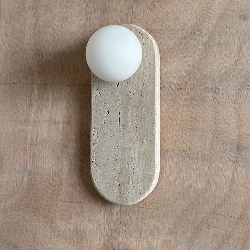 Applique Murale De Luxe En Jade Ou Marbre Avec Abat-Jour En Verre – Éclairage Design Mid Century Pour Chambre Et Couloir | Restfield