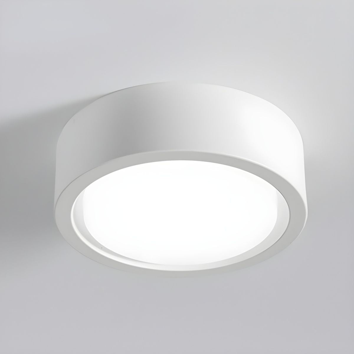 Plafonnier rond LED apparent à lumière réglable, noir et blanc, 10-18 cm, salon, hall, couloir, cuisine, chambre à coucher | Sansoti