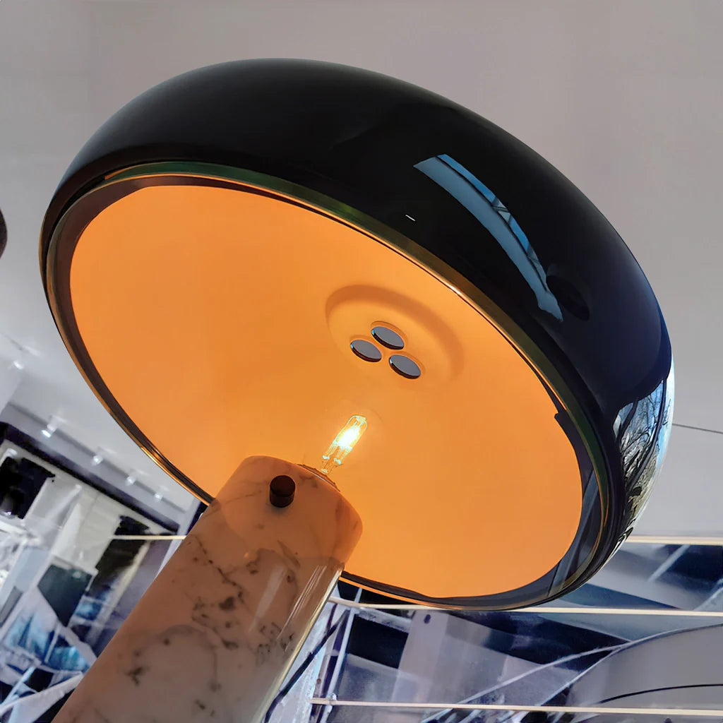 Design Tischlampe mit Marmorsockel – Warmes Licht für Wohnzimmer & Schlafzimmer | Restfield
