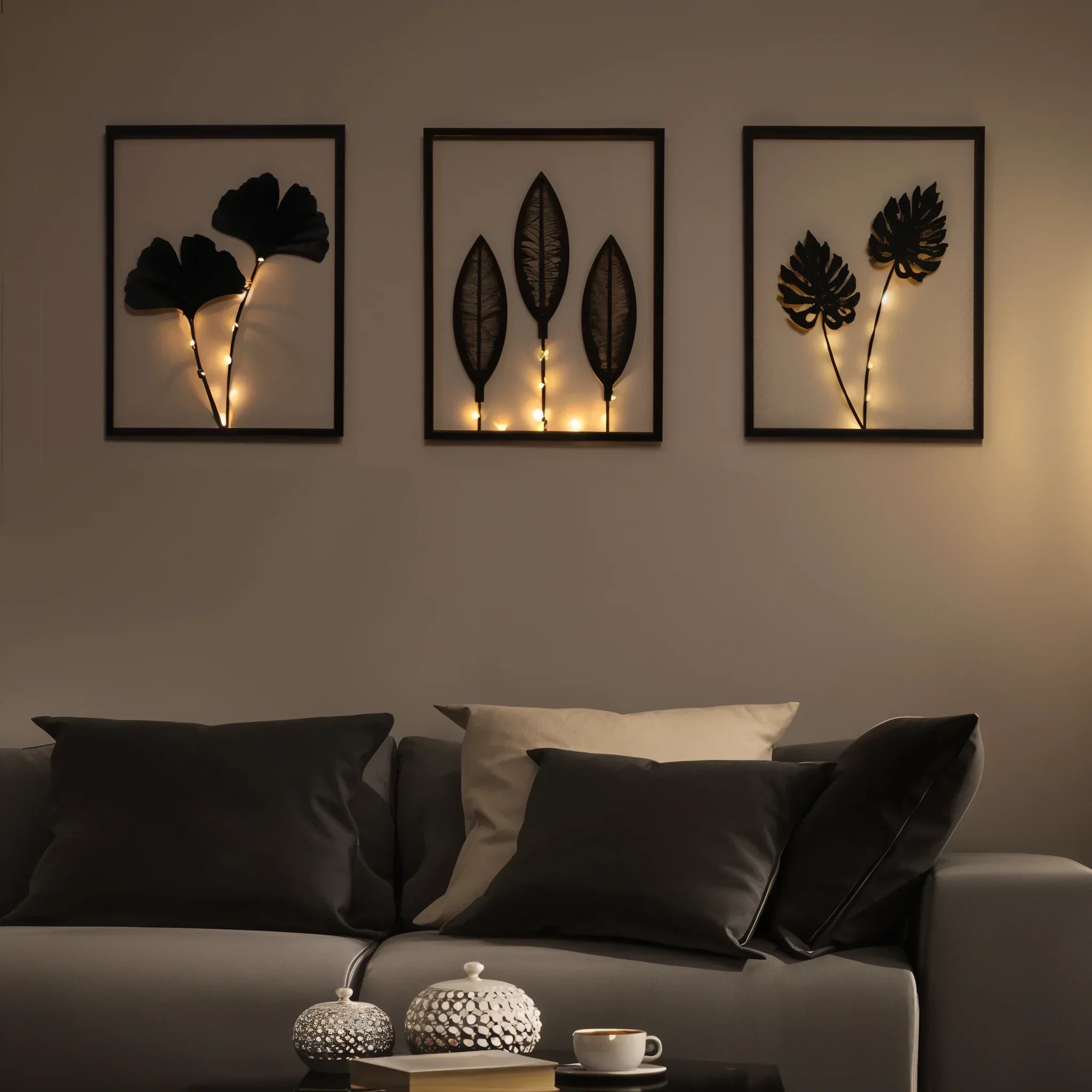 LED Bladlijst met Kleurwisseling voor Binnen – Decoratief Lichtobject voor Sfeervolle Kamers en Woonruimtes | Sansoti
