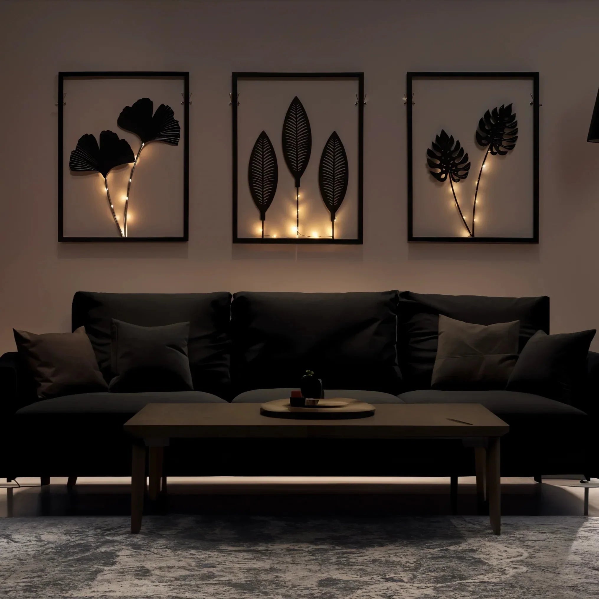 LED Bladlijst met Kleurwisseling voor Binnen – Decoratief Lichtobject voor Sfeervolle Kamers en Woonruimtes | Sansoti