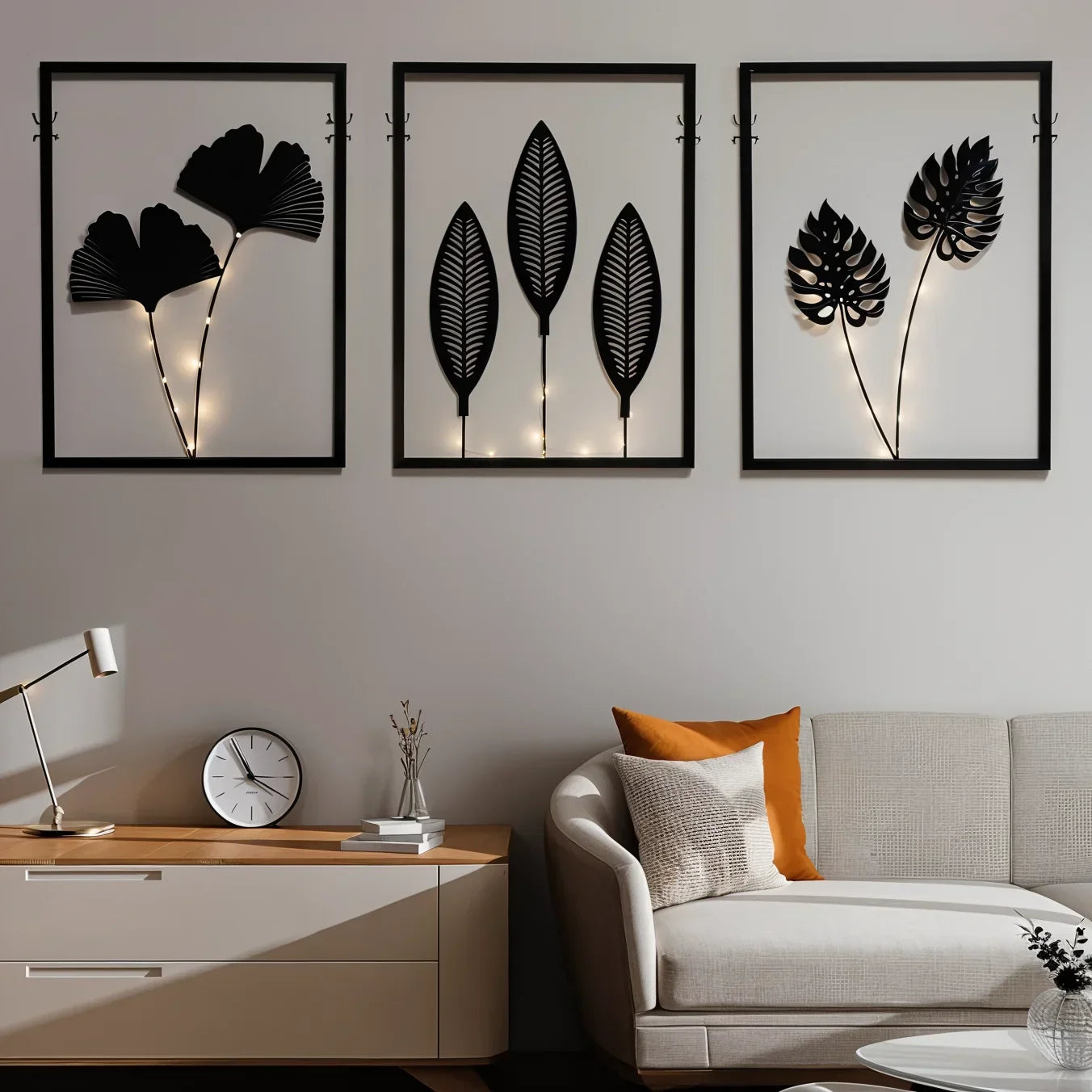 LED Bladlijst met Kleurwisseling voor Binnen – Decoratief Lichtobject voor Sfeervolle Kamers en Woonruimtes | Sansoti