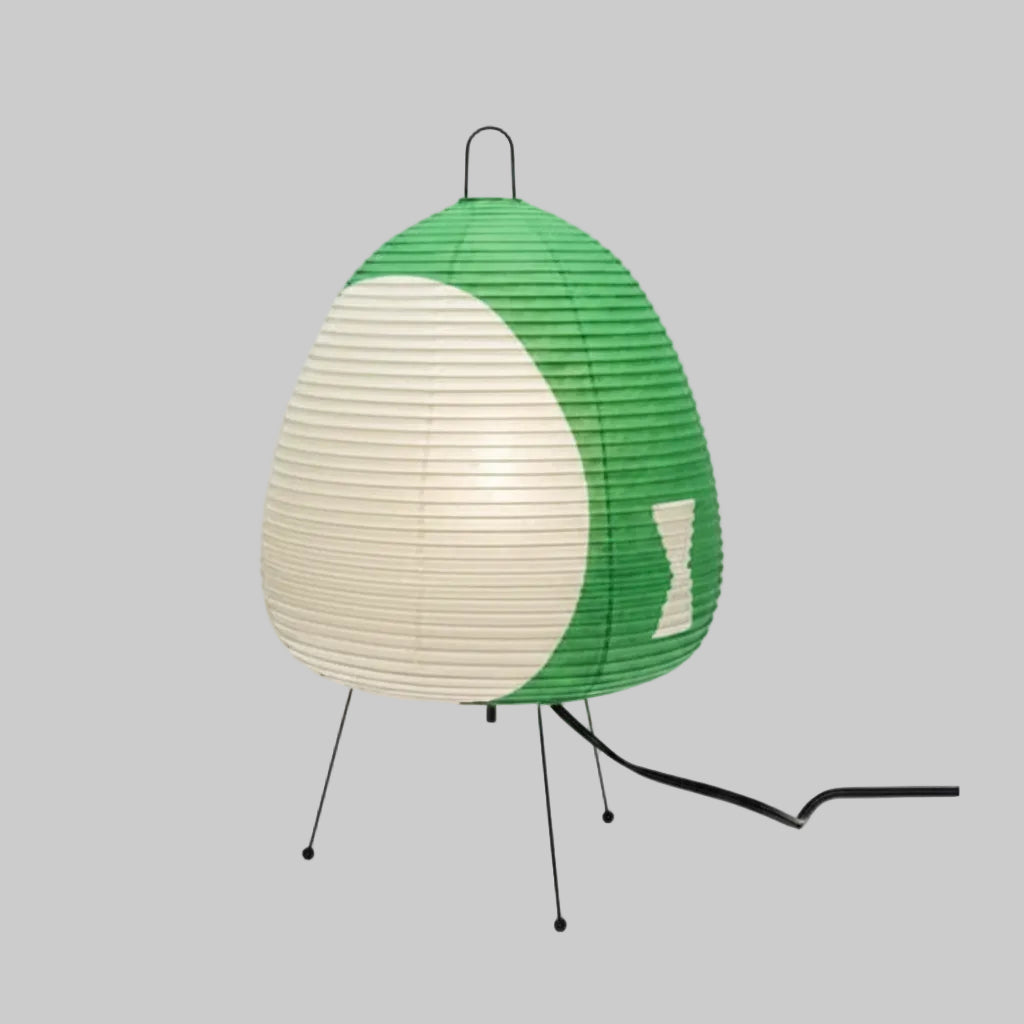 Von Japan inspirierte Tischlampe aus Reispapier 40 cm E27 stimmungsvolle Beleuchtung für Wohnzimmer, Schlafzimmer und Leseecke, warmes Licht | Sansoti