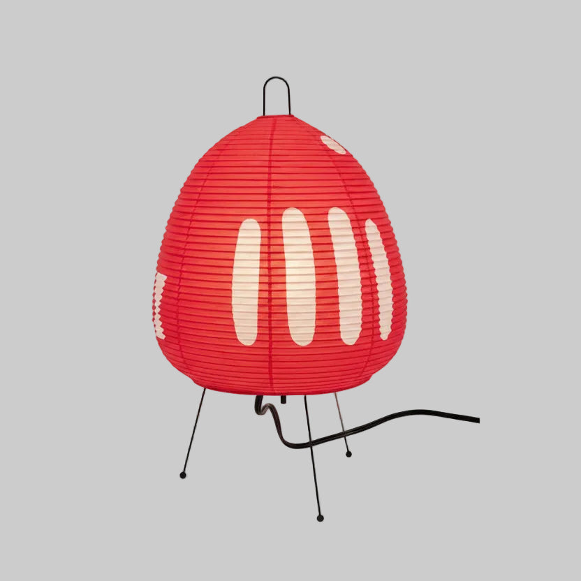 Von Japan inspirierte Tischlampe aus Reispapier 40 cm E27 stimmungsvolle Beleuchtung für Wohnzimmer, Schlafzimmer und Leseecke, warmes Licht | Sansoti