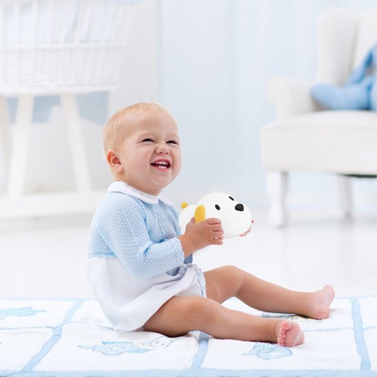 Kinder-Nachtlicht aus Silikon in Tierform, dimmbar, per USB aufladbar, Timer, sanfte Ambientebeleuchtung für Babyzimmer und Schlafzimmer | Sansoti