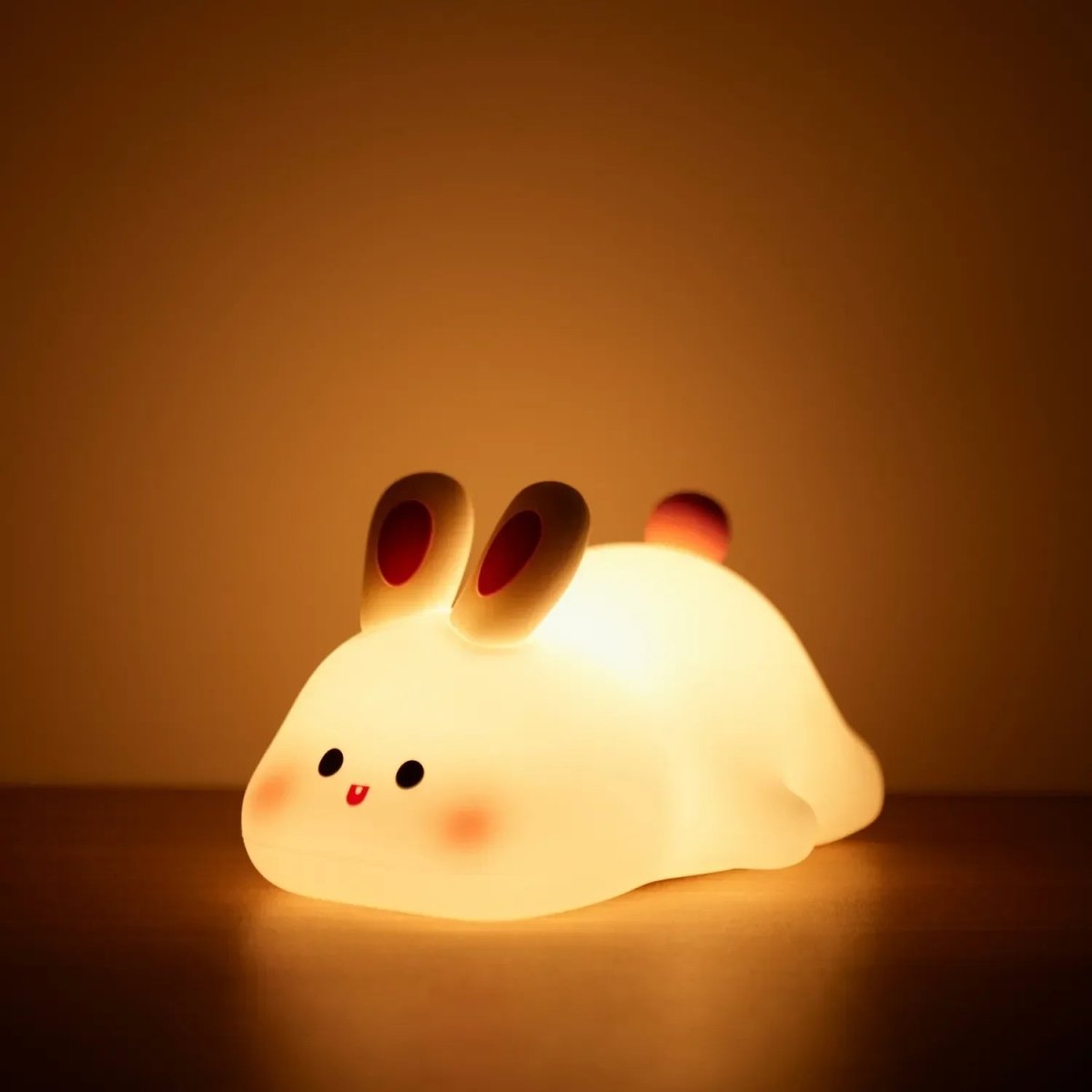 Kinder-Nachtlicht aus Silikon in Tierform, dimmbar, per USB aufladbar, Timer, sanfte Ambientebeleuchtung für Babyzimmer und Schlafzimmer | Sansoti