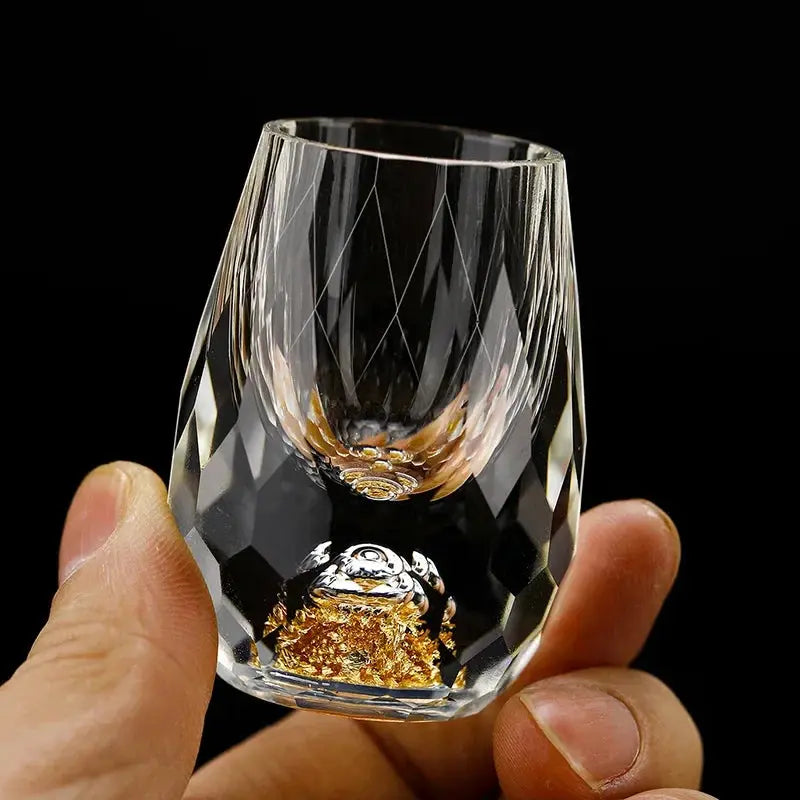 Shotglaasjes Kristal Diamantgeslepen Set 6 Stuks 10ml Borrelglas Likeurglas Cadeau Feest Tafel Decoratie | Sansoti