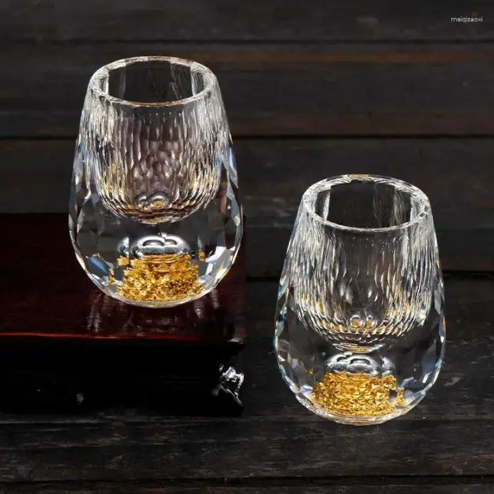 Shotglaasjes Kristal Diamantgeslepen Set 6 Stuks 10ml Borrelglas Likeurglas Cadeau Feest Tafel Decoratie | Sansoti