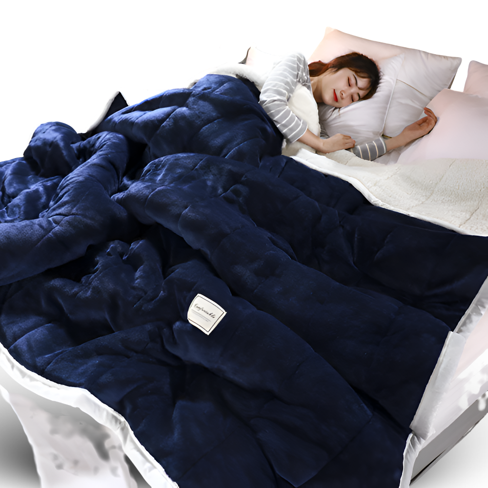 Sherpa Fleecedeken Superzacht Warm Plaid Fleece Meerdere Maten Flockpatroon | Sansoti