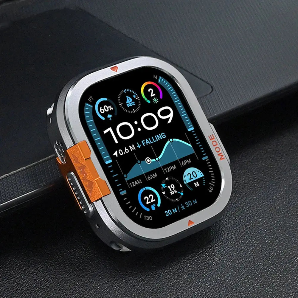 Protective Case Smartwatch 49mm 46mm Titanium Metal Frame Ultimate Protection Sports Watch Four Colors | Sansoti